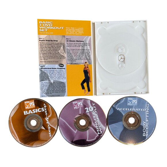 Winsor Pilates Basic 3 DVD + Power Sculpting DVD + Sculpting Band-NEW OPEN BOX - Picture 4 of 13